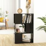 vidaXL Bibliotecă/Separator cameră, negru extralucios, 60x24x94 cm PAL (809078) Biblioteca