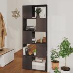 vidaXL Bibliotecă/Separator cameră, gri, 60x24x155 cm, lemn prelucrat (809091) Biblioteca