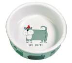TRIXIE Kerámia etetőtál Cat Party 0, 2L (4008_CP)