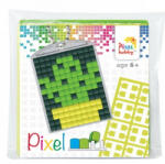Pixelhobby Pixel kulcstartókészítő szett 1 kulcstartó alaplappal, 3 színnel, kaktusz (PXL-23026)