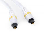 Eagle Cable High Standard Opto TOSLink optikai összekötő kábel fehér 0.75m (20030007)