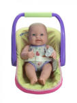 JC Toys Élethű újszülött lány baba babahordozóval - 35cm