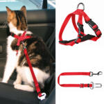 TRIXIE Biztonsági Öv Macskának 20-50cm/15mm, piros (1294)