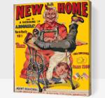  Festés számok szerint - Új otthon Méret: 40x50cm, Keretezés: Keret nélkül (csak a vászon)