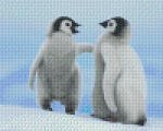 Pixelhobby Pixel szett 4 normál alaplappal, színekkel, pingvinek (804436)