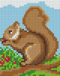 Pixelhobby Pixel szett 1 normál alaplappal, színekkel, mókus (801350)