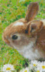 Pixelhobby Pixel szett 2 normál alaplappal, színekkel, nyuszi (802098)