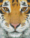 Pixelhobby Pixel szett 1 normál alaplappal, színekkel, tigris (801314)