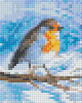 Pixelhobby Pixel szett 1 normál alaplappal, színekkel, vörösbegy (801234)
