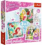 Trefl Disney hercegnők 3 az 1-ben 20,36,50 db-os (34842)