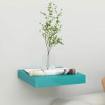 vidaXL Raft de perete suspendat, albastru, 23x23, 5x3, 8 cm, MDF (326609) Raft
