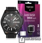MYSCREEN Protector AntiCrash Shield Edge3D okosóra képernyővédő fólia - Ultra Clear, ÖNREGENERÁLÓ! - 2db, a teljes képernyőt védi - SAMSUNG Galaxy Watch3 41mm (SM-R855F)