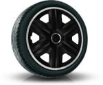 NRM Capace pentru roți MAZDA 14", FAST LUX argintiu-negru 4bc