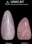 Obelisc Cuart Roz Mineral Natural - 104-135 x 64-68 x 50-58 mm - ( XXL) - 1 Buc