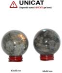  Pandantiv Labradorit Natural Picatura cu Argint 925 - 51x30x7 mm