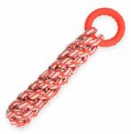 PET NOVA TPR franghie din bumbac cu inel din cauciuc, portocaliu - 30cm