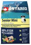 ONTARIO ONTARIO Senior Mini 7 Fish & Rice 2, 25kg