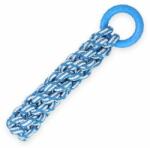 PET NOVA TPR frânghie din bumbac cu inel din cauciuc, albastru - 30cm