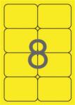 APLI Etikett, 99, 1x67, 7 mm, színes, kerekített sarkú, APLI, neon sárga, 160 etikett/csomag (LCA2874) - irodaoutlet