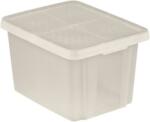 Keter Tárolódoboz, tetővel, 26 l, áttetsző, CURVER "Essentials (CSC26E) - irodaoutlet