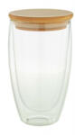 EVERESTUS Cana termos, Everestus, 21OCT1398, 450 ml, ø83 x 150 mm, Sticla, Bambus, Transparent, Natur (EVE10-AP812426)