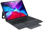 Dux Ducis Wireless Touchpad Keyboard Case - полиуретанов калъф, клавиатура, тракпад и поставка за iPad Pro 12.9 (2020), iPad Pro 12.9 (2018) (черен)