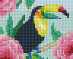 Pixelhobby Pixel szett 1 normál alaplappal, színekkel, tukán (801409)