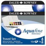Daler-Rowney Set 24 culori acuarela Travel Aquafine Daler Rowney - pictorshop - 154,00 RON