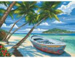 MAMMUT Pictura pe numere Plaja cu palmieri Carte de colorat
