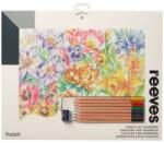 Reeves Desen contur pretiparit Floral Reeves Carte de colorat