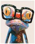 Atelier Pictura pe numere Frog with glasses Atelier Carte de colorat