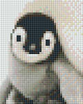 Pixelhobby Pixel szett 1 normál alaplappal, színekkel, pingvin (801315)