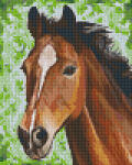 Pixelhobby Pixel szett 4 normál alaplappal, színekkel, ló (804430)