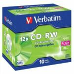 Verbatim CD-RW 700MB 8-12x JC ScrRe 10бр