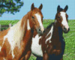 Pixelhobby Pixel szett 4 normál alaplappal, színekkel, lovak (804129)