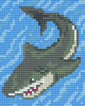 Pixelhobby Pixel szett 1 normál alaplappal, színekkel, cápa (801052)