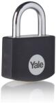 Yale Lacat Yale din aluminiu corp 25 mm, veriga standard, nivel standard de protectie, culoare negru YE3B/25/112/1/BK