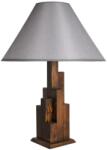 Asir Asztali lámpa KULE 1xE27/60W/230V szürke/barna AS0205 (AS0205)