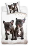 Carbotex Kölyökkutyás ágyneműhuzat szett - Francia bulldogok (NL211084) (NL211084)