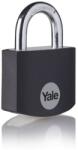 Yale Lacat Yale din aluminiu corp 32 mm, veriga standard, nivel standard de protectie, culoare negru YE3B/32/116/1/BK