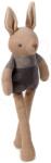 ThreadBear Design Păpușă tricotată iepuraș Baby Threads Taupe Bunny ThreadBear 35 cm maro din bumbac moale (TB4069) Papusa