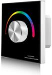 S-LIGHTLED SL-SK T3-KB RGB LED távszabályzó fali forgógombos RF fekete (LEDVSK026)