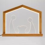 Lotti LED Light Arcul de lumină Naștere Scena de Naștere unghiulară din lemn 3000K 30cm IP20 (58712) Decoratiune camera copii