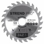Strend Pro Disc pentru fierastrau circular, Strend Pro TCT 115x1.8x22.2 mm 24T, pentru lemn, lame SK Disc de taiere