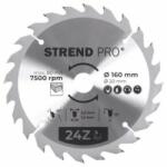 Strend Pro Disc pentru fierastrau circular, Strend Pro TCT 160x2.2x20 mm 24T, pentru lemn, lame SK Disc de taiere
