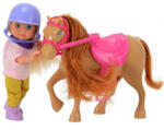 Simba Toys Evi baba világosbarna pónival