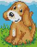 Pixelhobby Pixel szett 1 normál alaplappal, színekkel, kutya (801348)