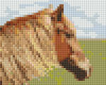 Pixelhobby Pixel szett 1 normál alaplappal, színekkel, ló (801304)