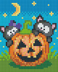 Pixelhobby Pixel szett 1 normál alaplappal, színekkel, halloween (801404)
