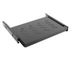 Lanberg Raft Mobil perforat Lanberg AK-1006-B pentru Rack 19inch, Black (AK-1006-B)